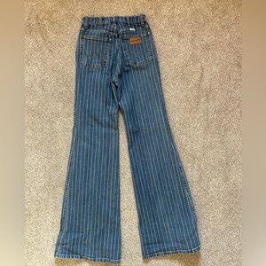 wrangler striped flare jeans